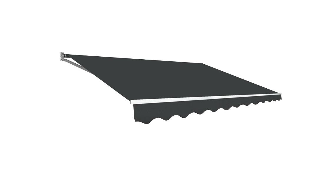 Pretty & Practical Aluminum Retractable Folding Arm Awning Sunshade Canopy 