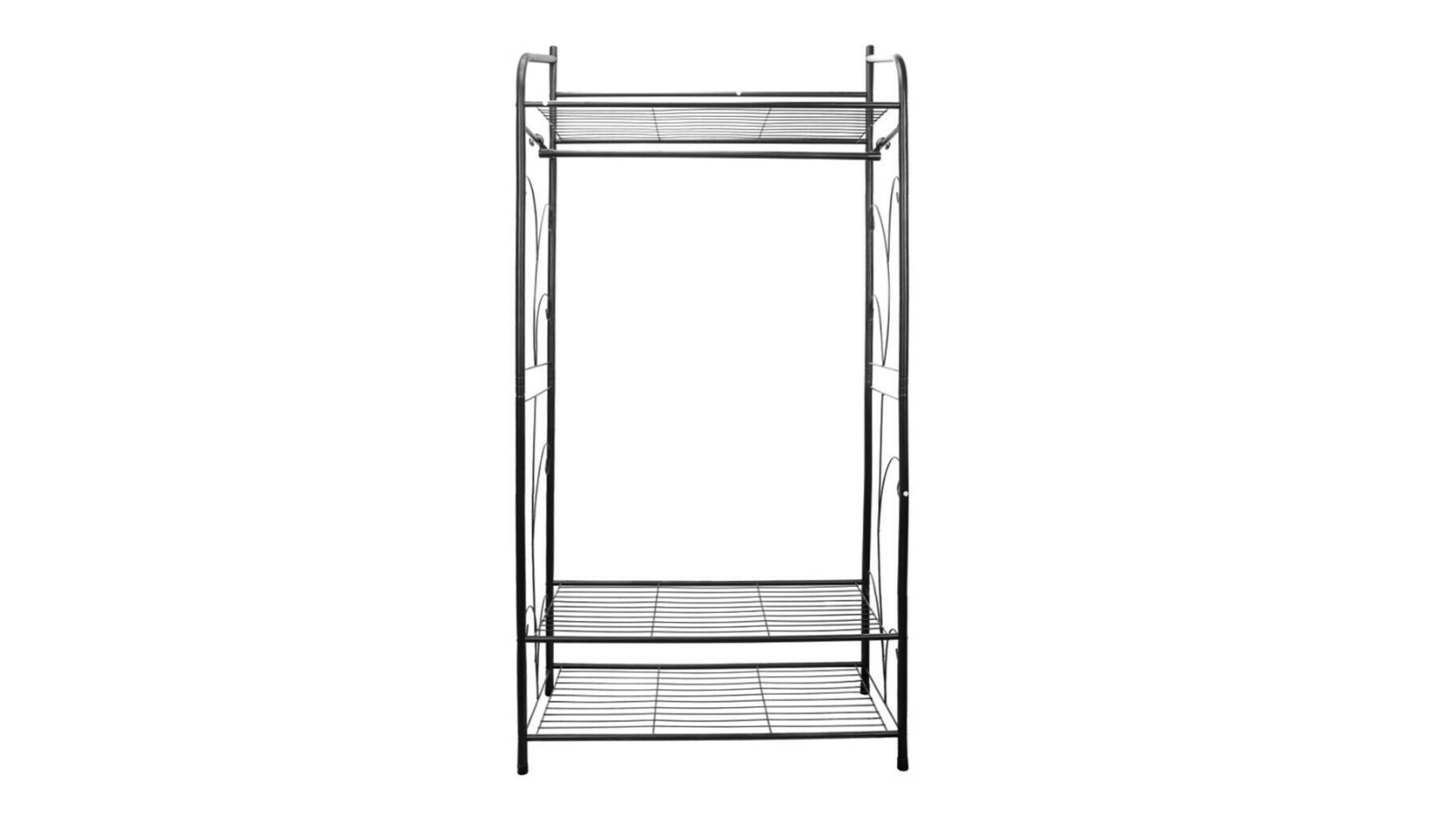 Pretty & Practical Metal Simplicity Open Wardrobe Rack 