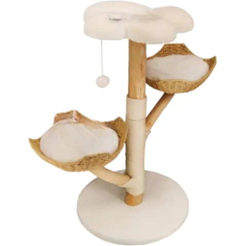 Pretty & Practical Multi-Level Cat Tree Activity Tower