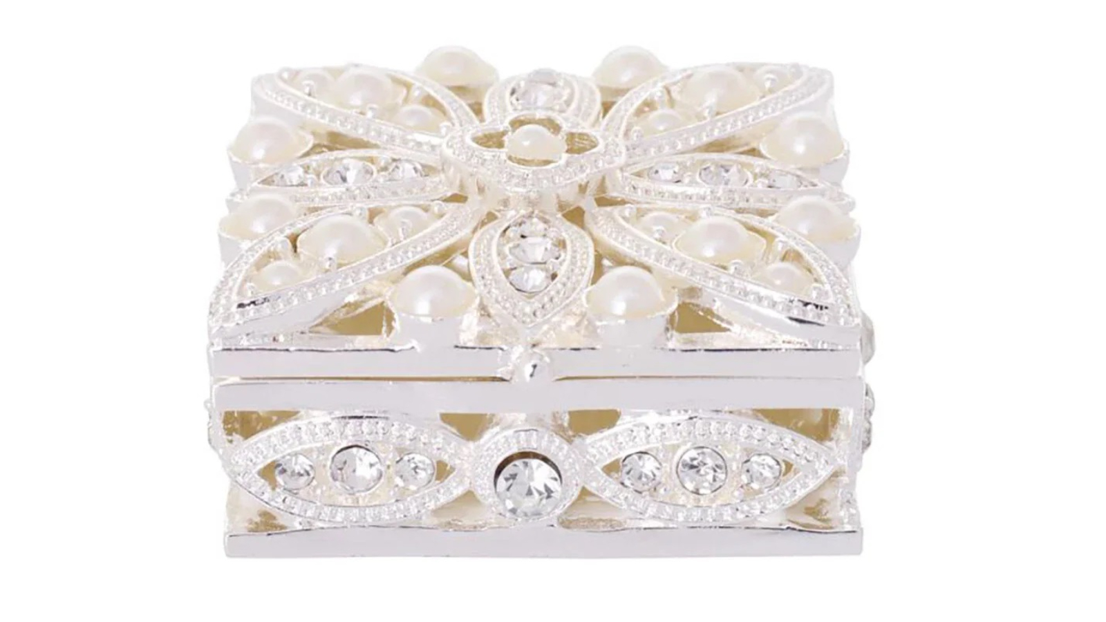 Gibson Gifts Trinket Pearl Diamond Box