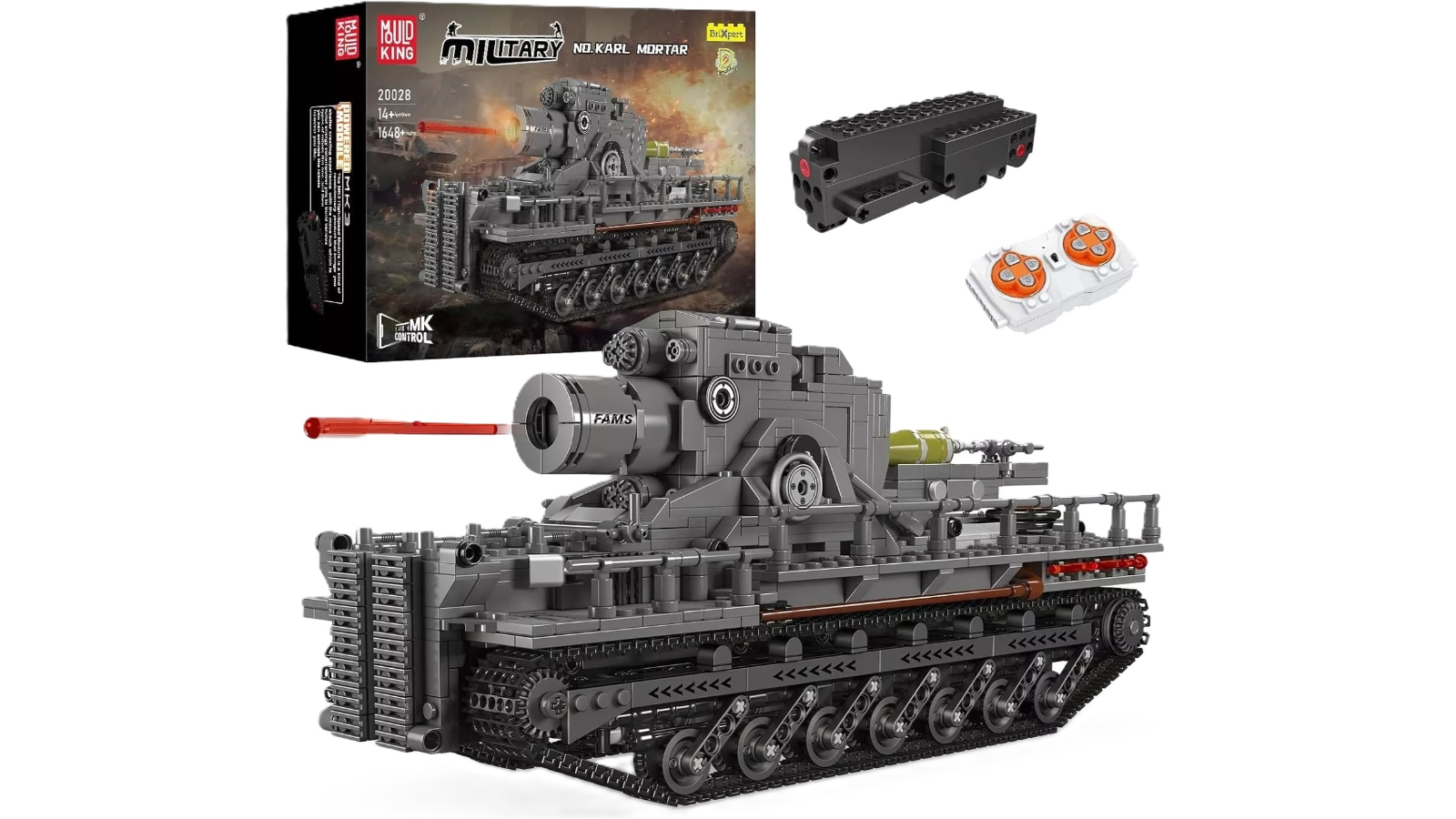 Mould King 1648 Piece Army Tank Building Block Set