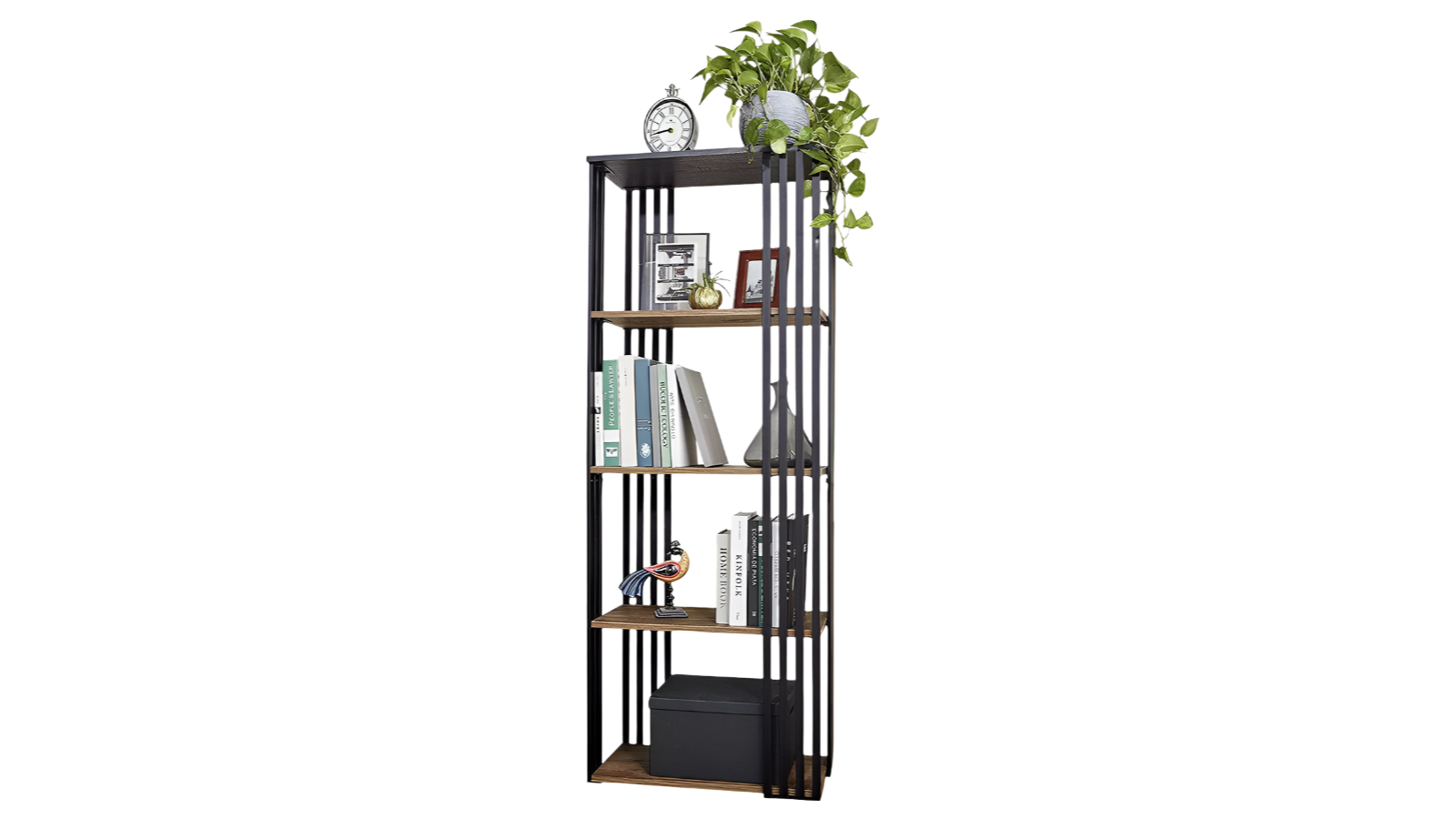 Pretty & Practical 5-Tier Display Storage Organizer Bookcase Shelf  
