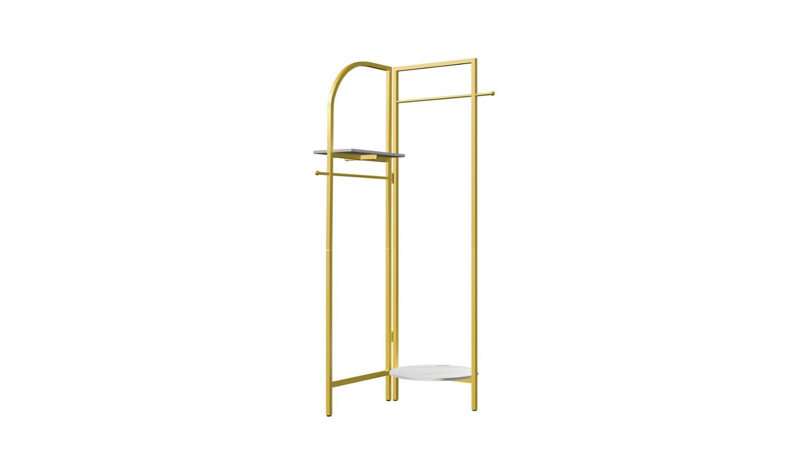 Pretty & Practical Elegant Coat Rack with Hooks and Storage Shelf ...