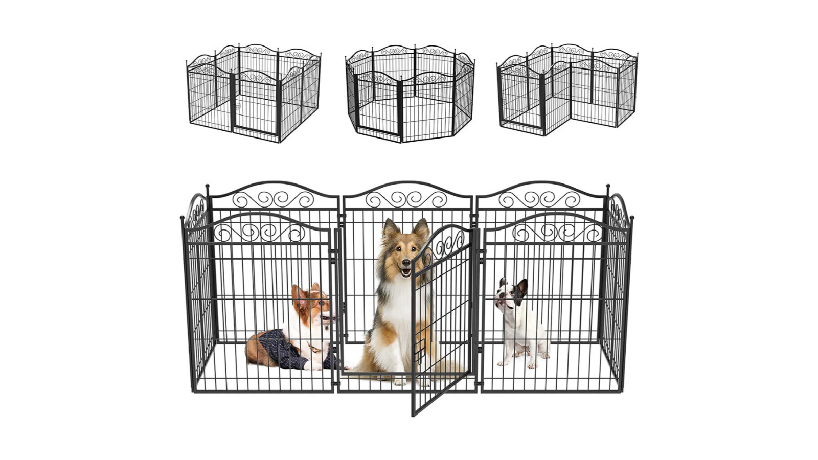 Pretty & Practical Portable Dog Playpen Fence Kennel