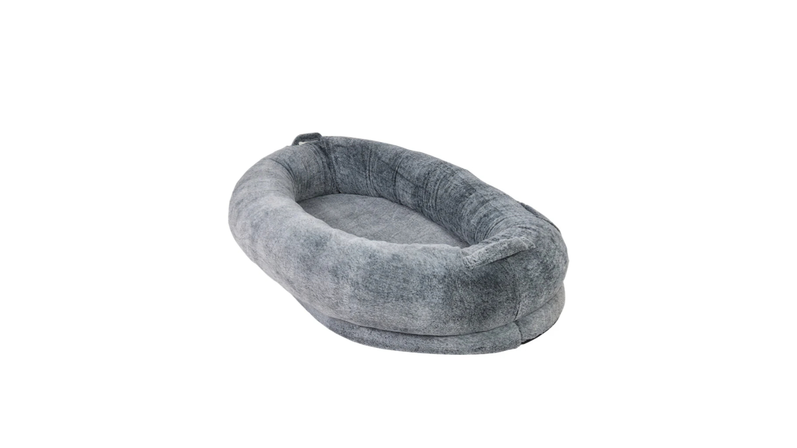 Pretty & Practical Washable Orthopedic Pet Bed with Soft Blanket - Grey