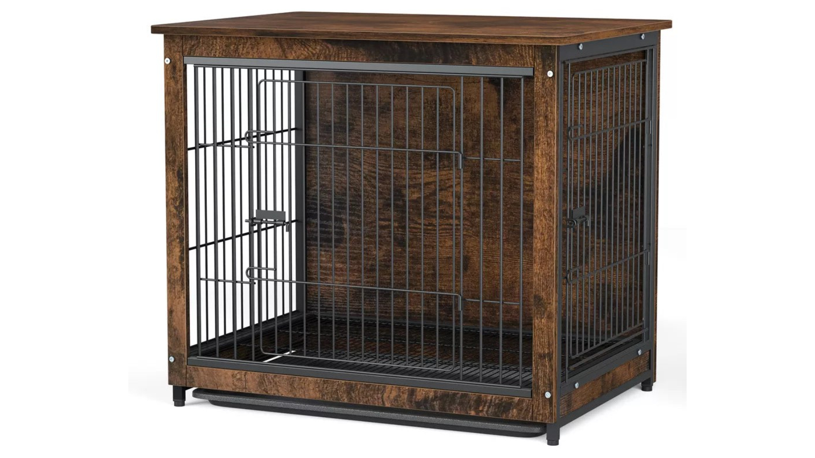 Pretty & Practical Wooden Dog Crate End Table - 75.7cm