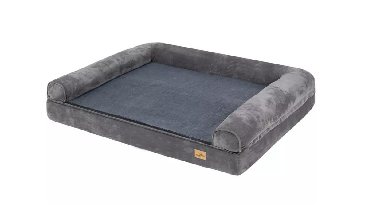 Pretty & Practical Dog Orthopedic Bed with Bolster Comfort Mattress - Large