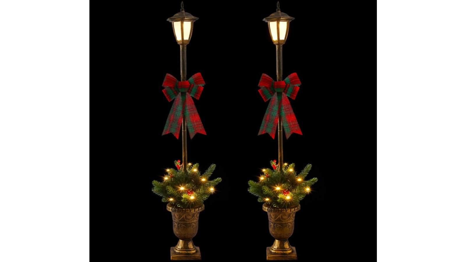 Jingle Jollys 50 LED Christmas Lamp Post Fairy Light - 125cm