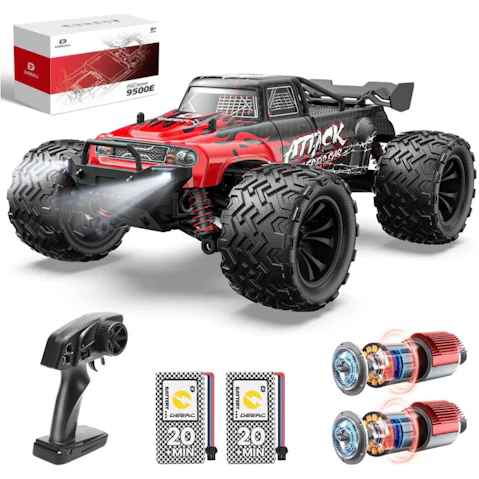 Deerc 9500E High Speed RC Car 1:16 Scale 4WD Remote Control Monster Truck