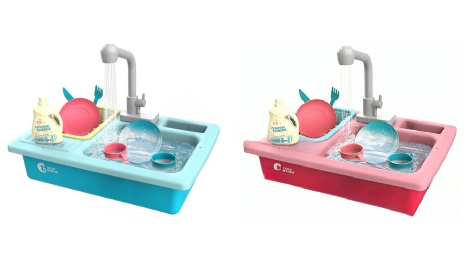 Cute Stone Color Changing Kitchen Sink Toy