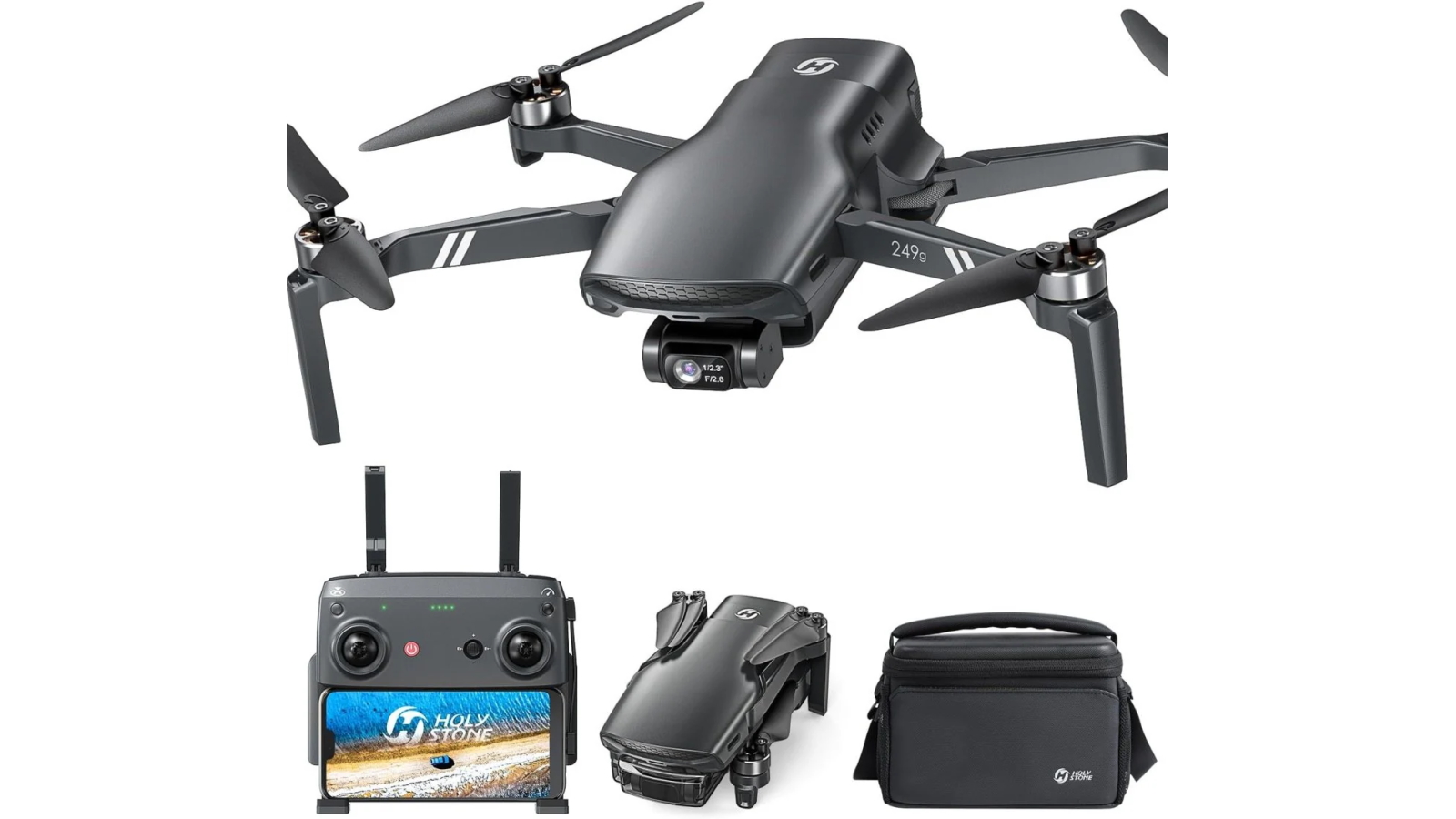 Holy Stone HS900 Lightweight GPS Drone with 4K Camera and 3 Axis Brushless Gimbal