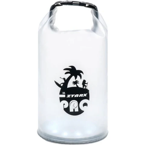 TODO Solar Led Light Lantern Waterproof Ip68 Ipx7 3 Litre Dry Bag - Clear