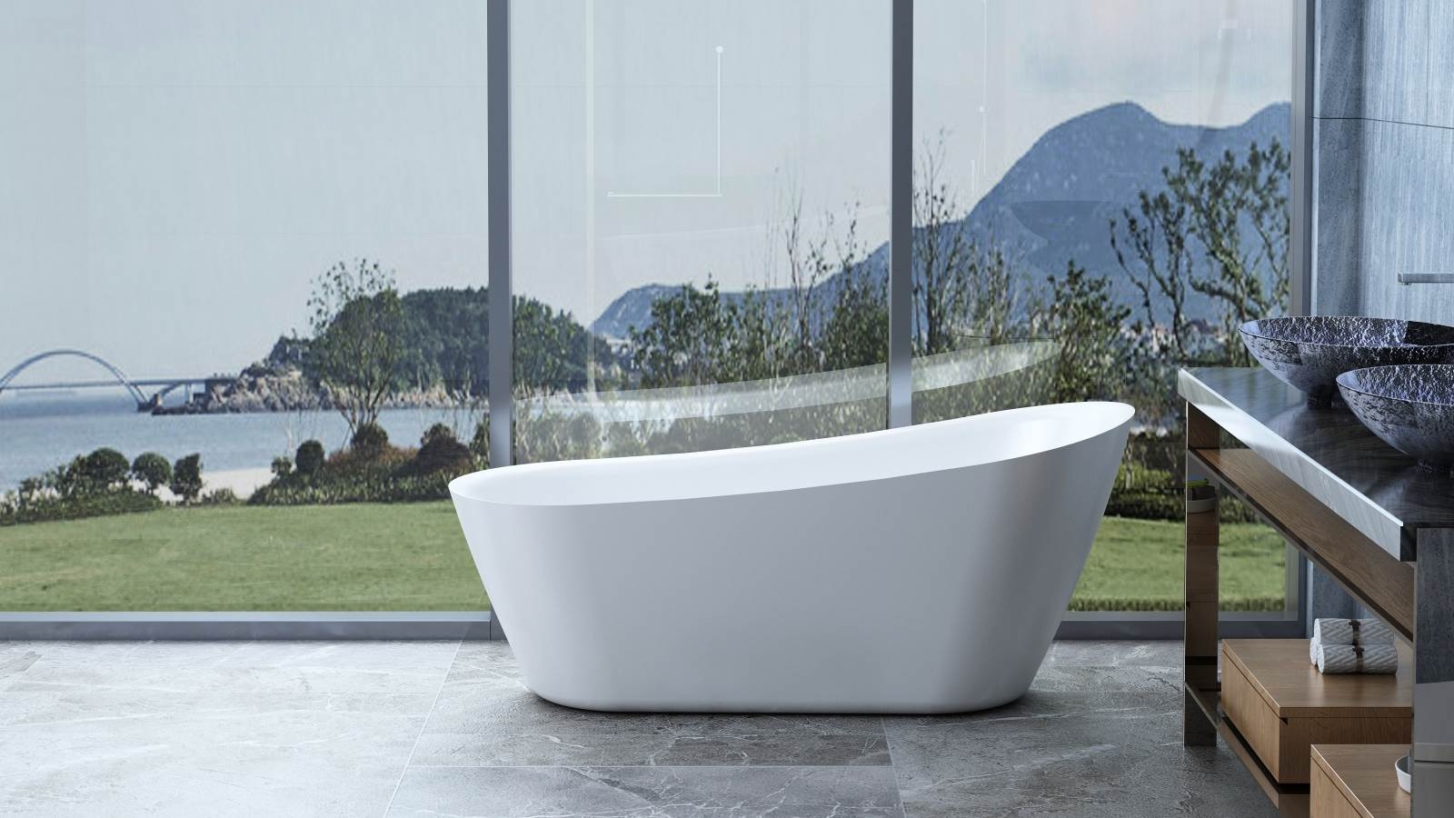 1500mm freestanding online bath