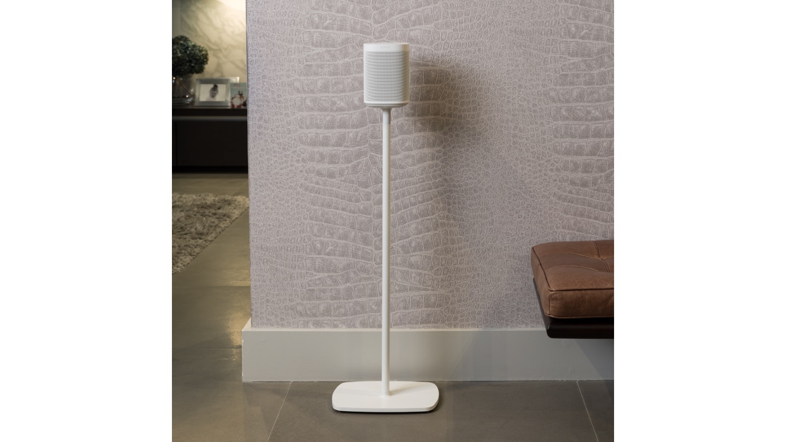 Flexson 1 Pair Floor Stand For Sonos One & Play:1 - White
