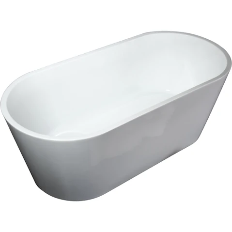 Studio 1 Oval 1700mm Freestanding Bath - Gloss White