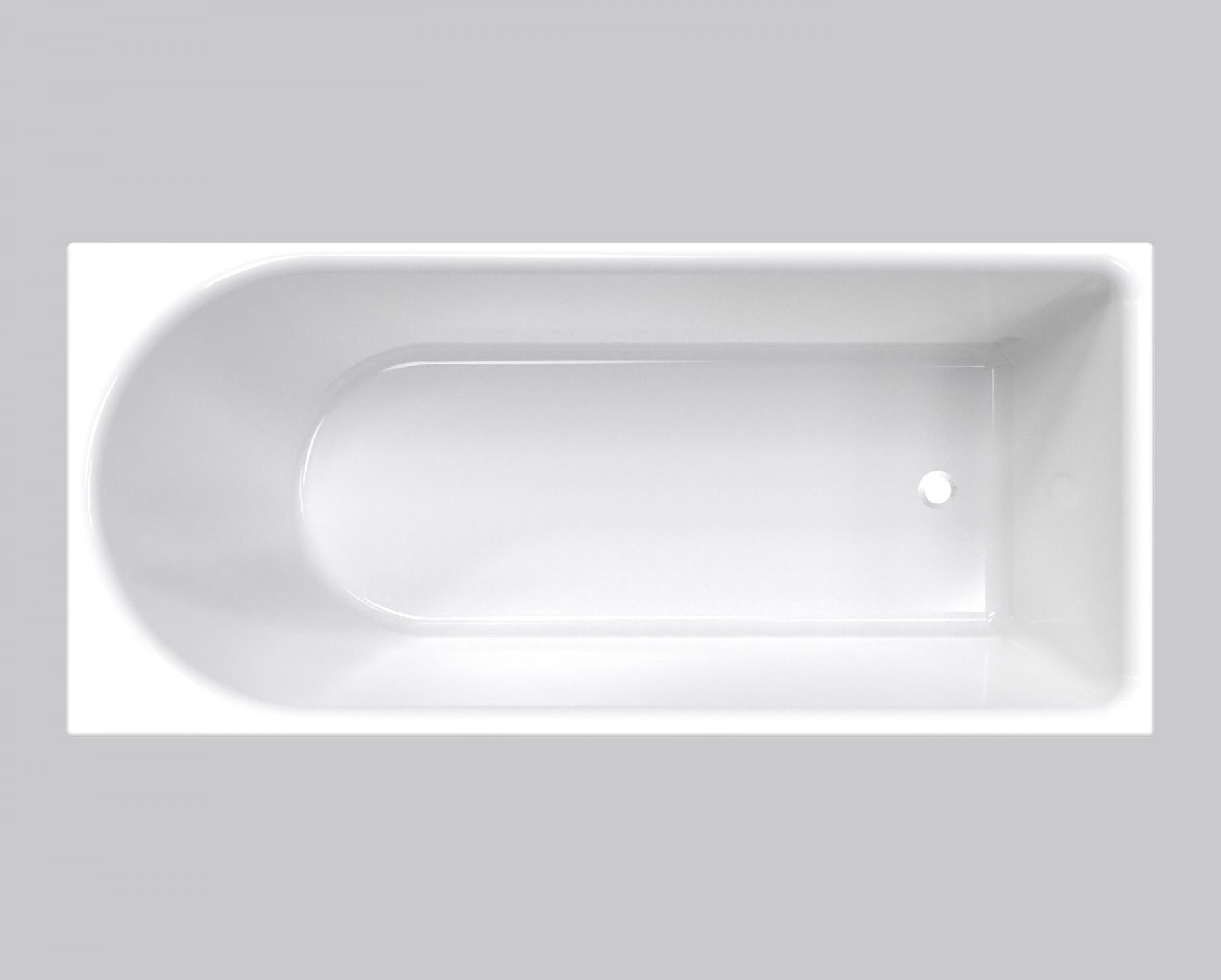 Studio 1 Qube 1625mm Soft Edge Back to Wall Freestanding Bath Harvey