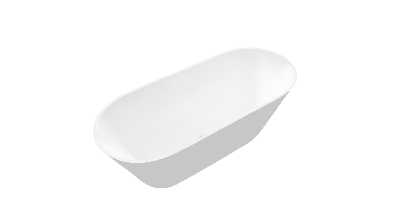 Studio 1 Villa 1500mm Freestanding Bath - Gloss White