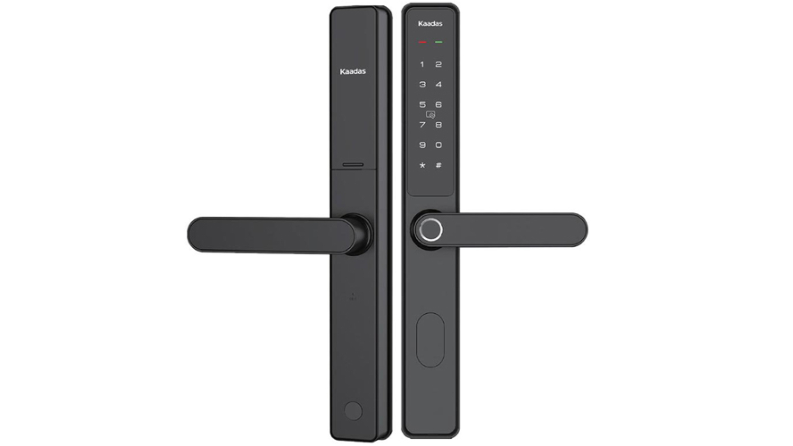 Kaadas S10-5W Slim Narrow Stile WiFi Smart Lock - Black