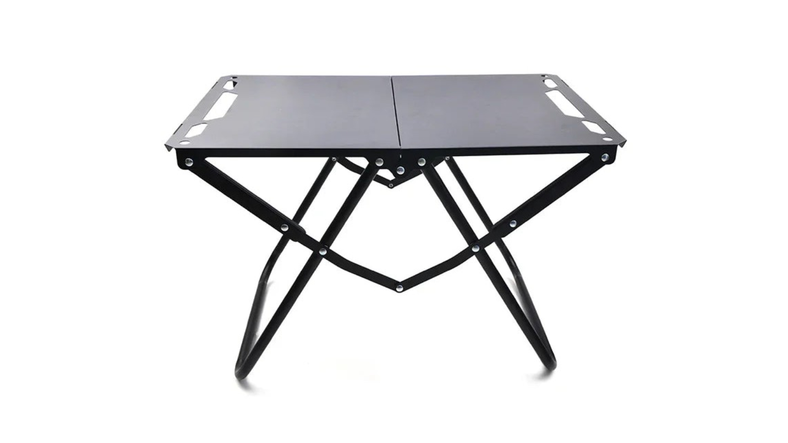 NNEOBA Foldable Hollowed Surface Camping Table - Black