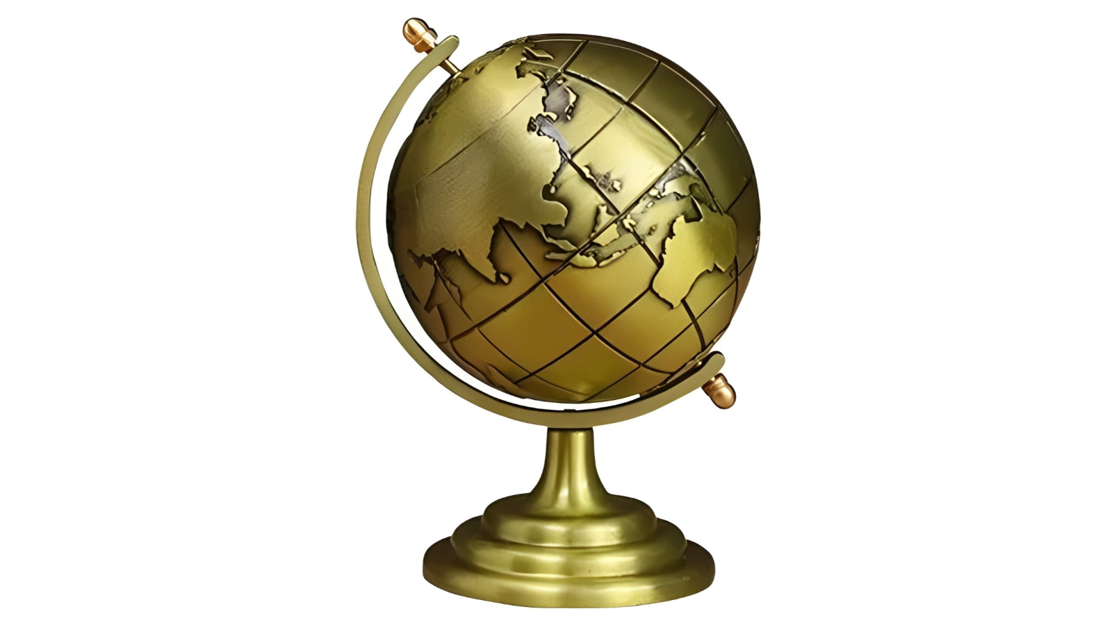 NNEOBA Vintage Metal Globe Ornament