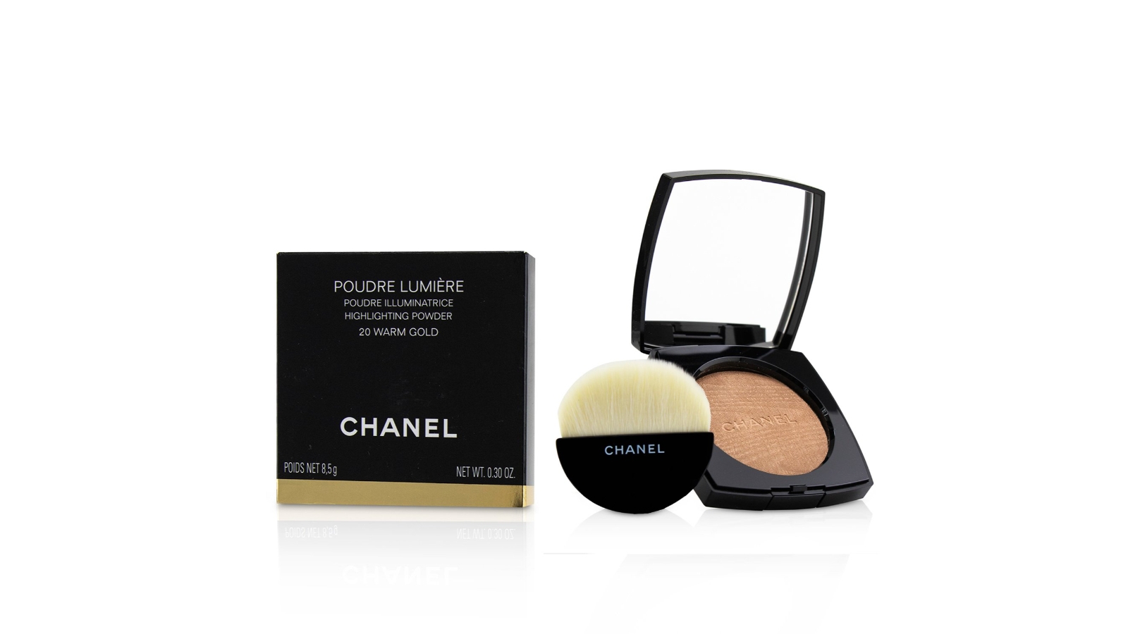 Chanel Poudre Lumiere Highlighting Powder - # 20 Warm Gold -8.5g