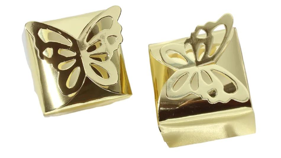 NNEOBA Glossy Gold Butterfly Candy Box