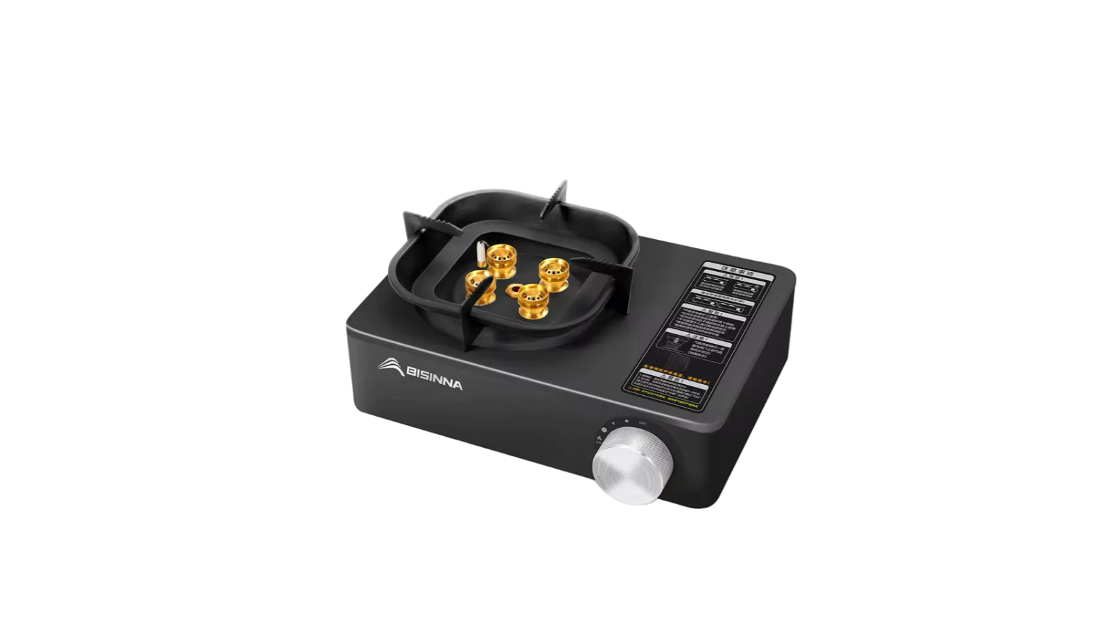 NNEOBA Black 5800W High Firepower Cassette Camping Gas Stove