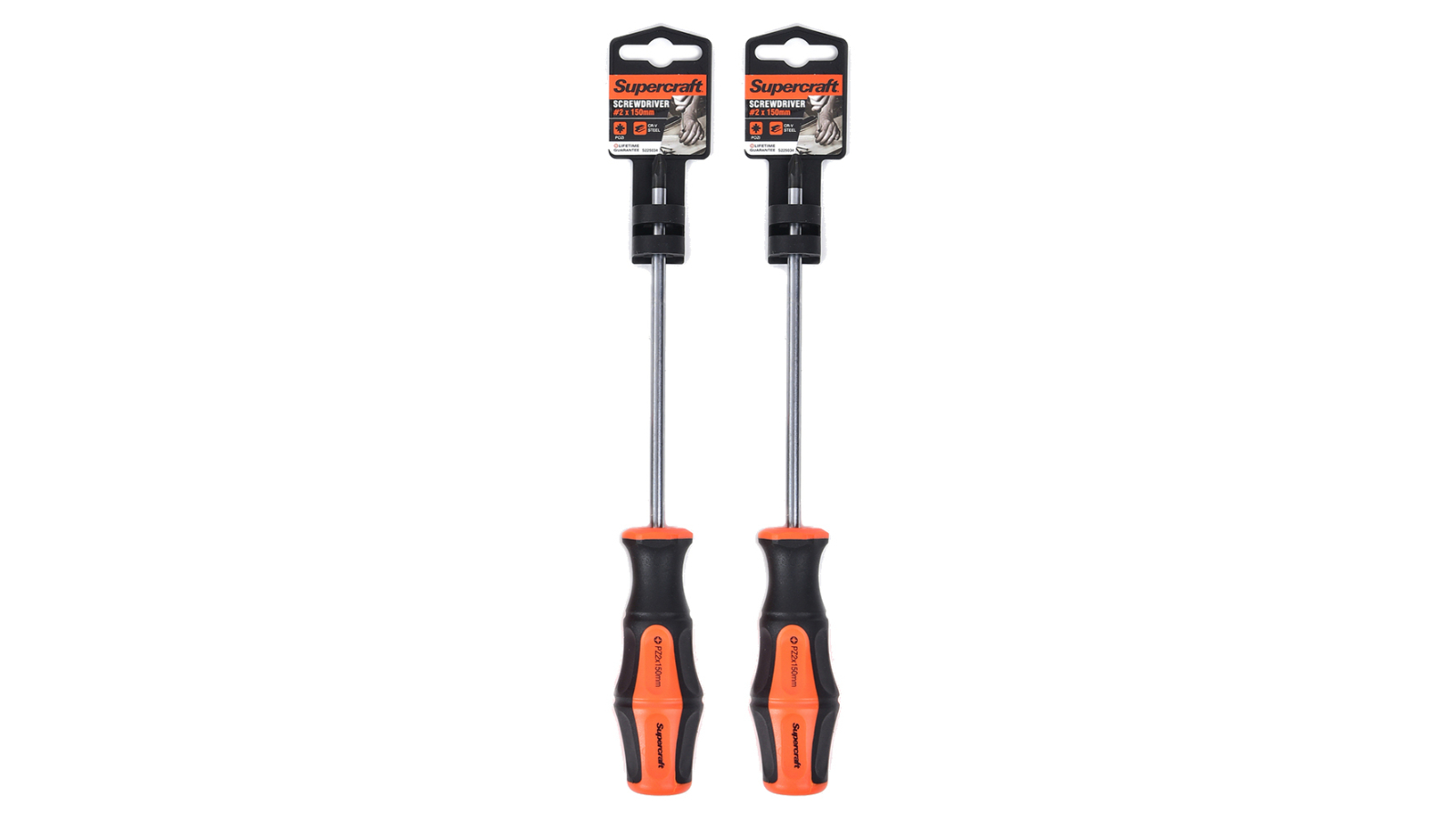 Supercraft Steel Screwdriver Pozi Head - Pack of 2