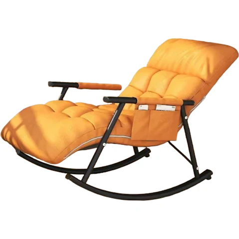 NNEOBA Foldable Rocking Chair Ultimate Relaxation Nordic Recliner Sofa Bed