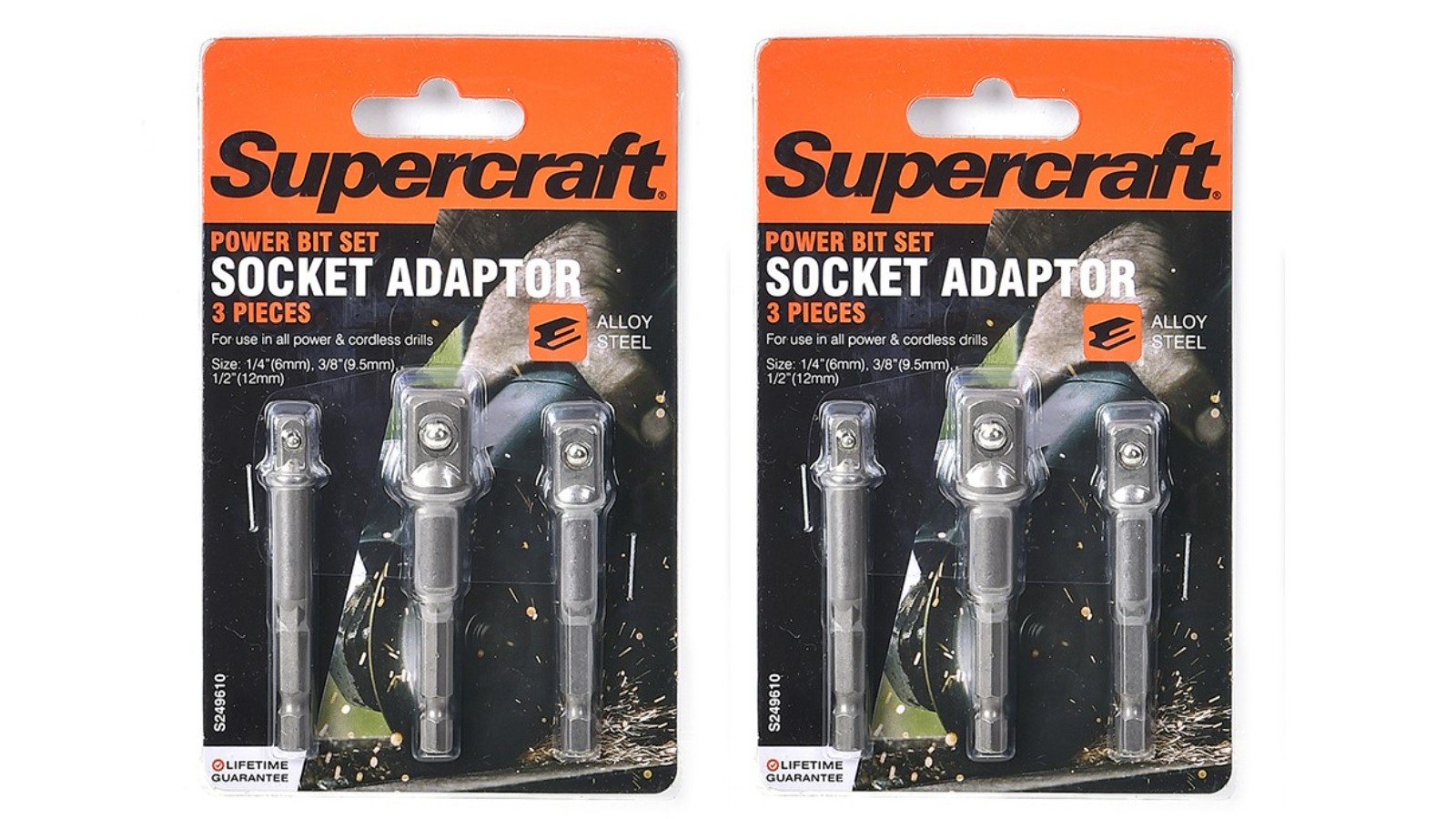 Supercraft 6 Piece Socket Adaptors Drill Bit Set