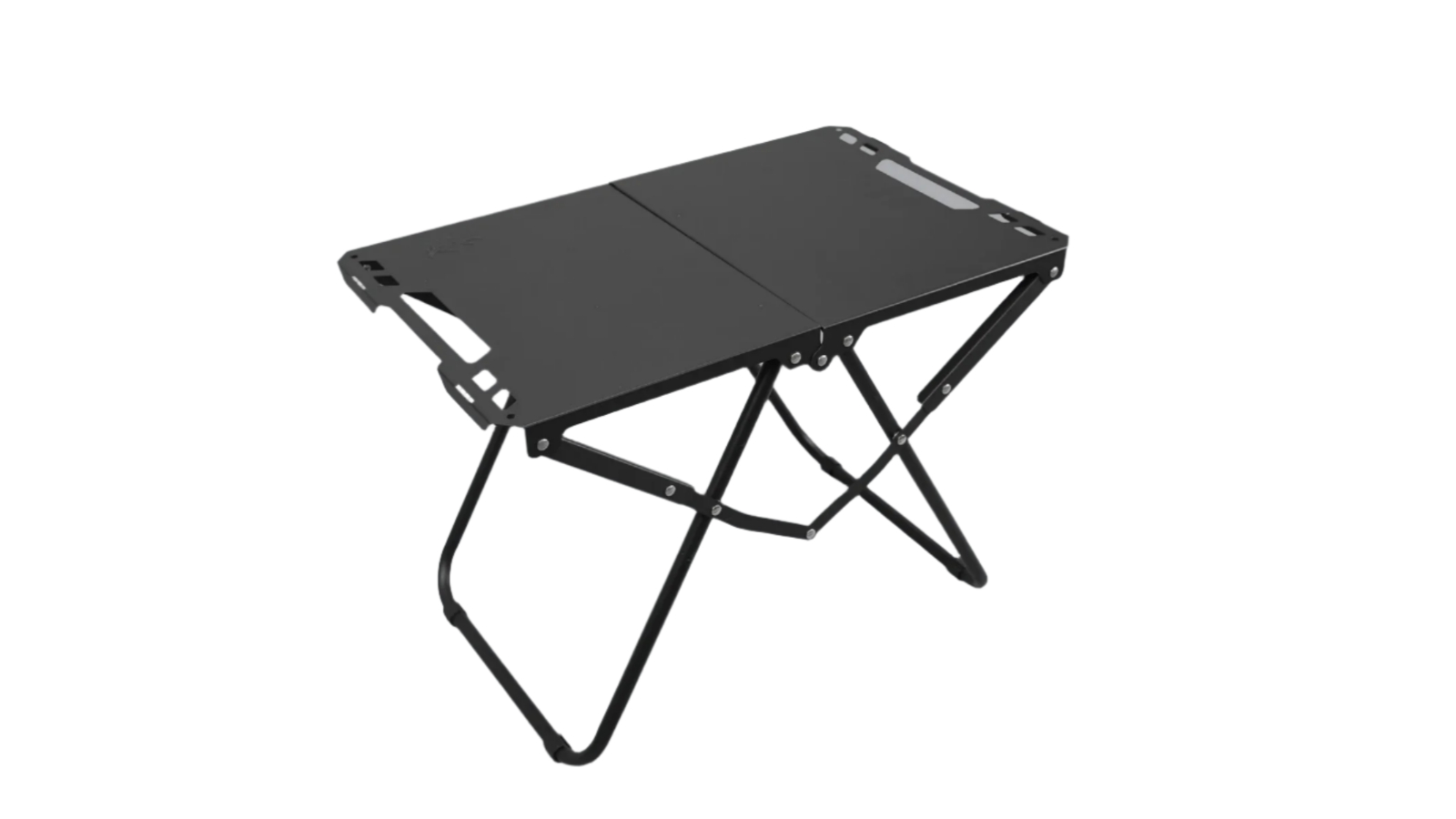 NNEOBA Black Portable Iron Folding Camping Table