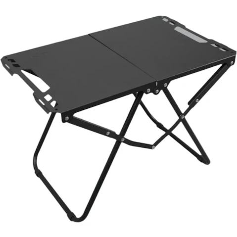 NNEOBA Black Portable Iron Folding Camping Table