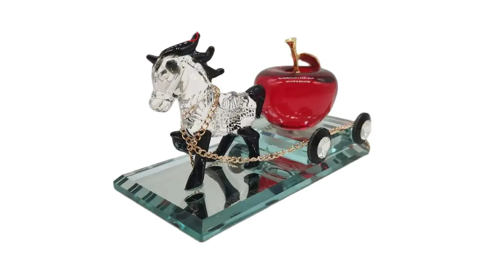 NNEOBA Crystal Perfume Horse Seat Car Decoration