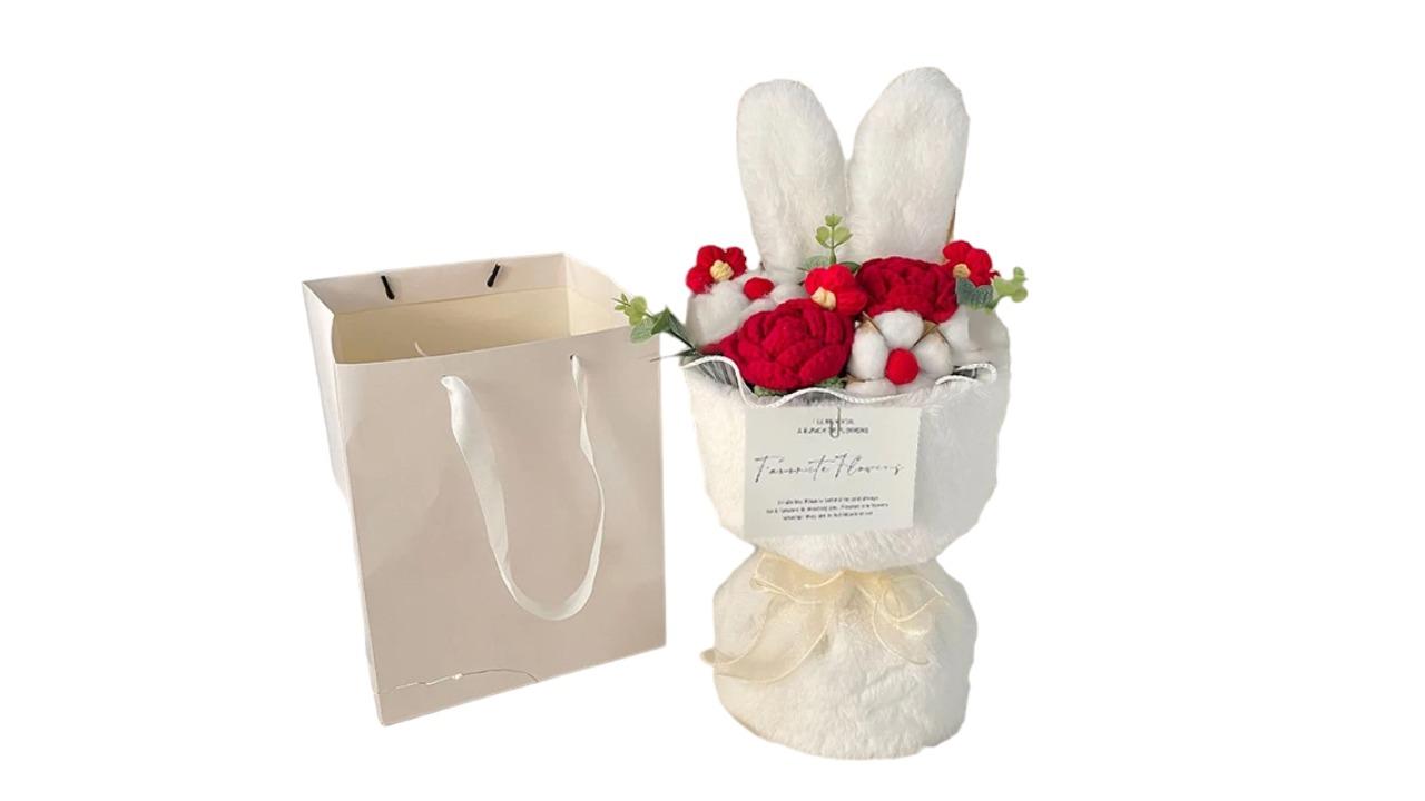 NNEOBA Cute Crochet Flowers Bouquet
