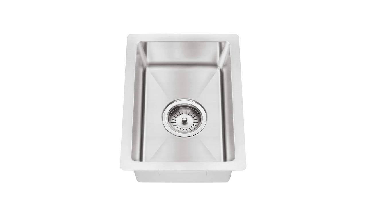 Meir Lavello 382x272 Single Bowl Bar Sink - Brushed Nickel