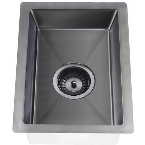 Meir Lavello 382x272 Single Bowl Bar Sink - Gunmetal Black