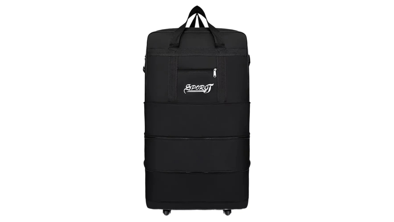 NNEOBA Expandable Travel Backpack with Wheel - Black