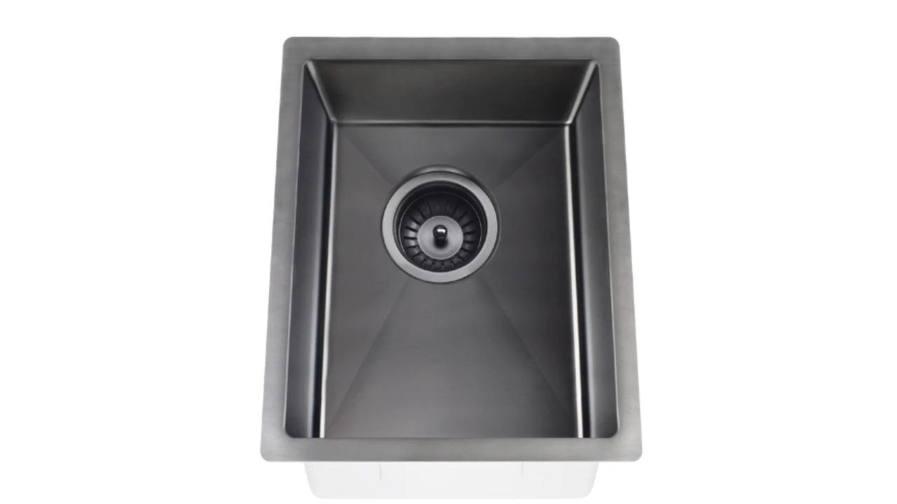 Meir Lavello Single Bowl 380x440 Kitchen Sink - Gunmetal