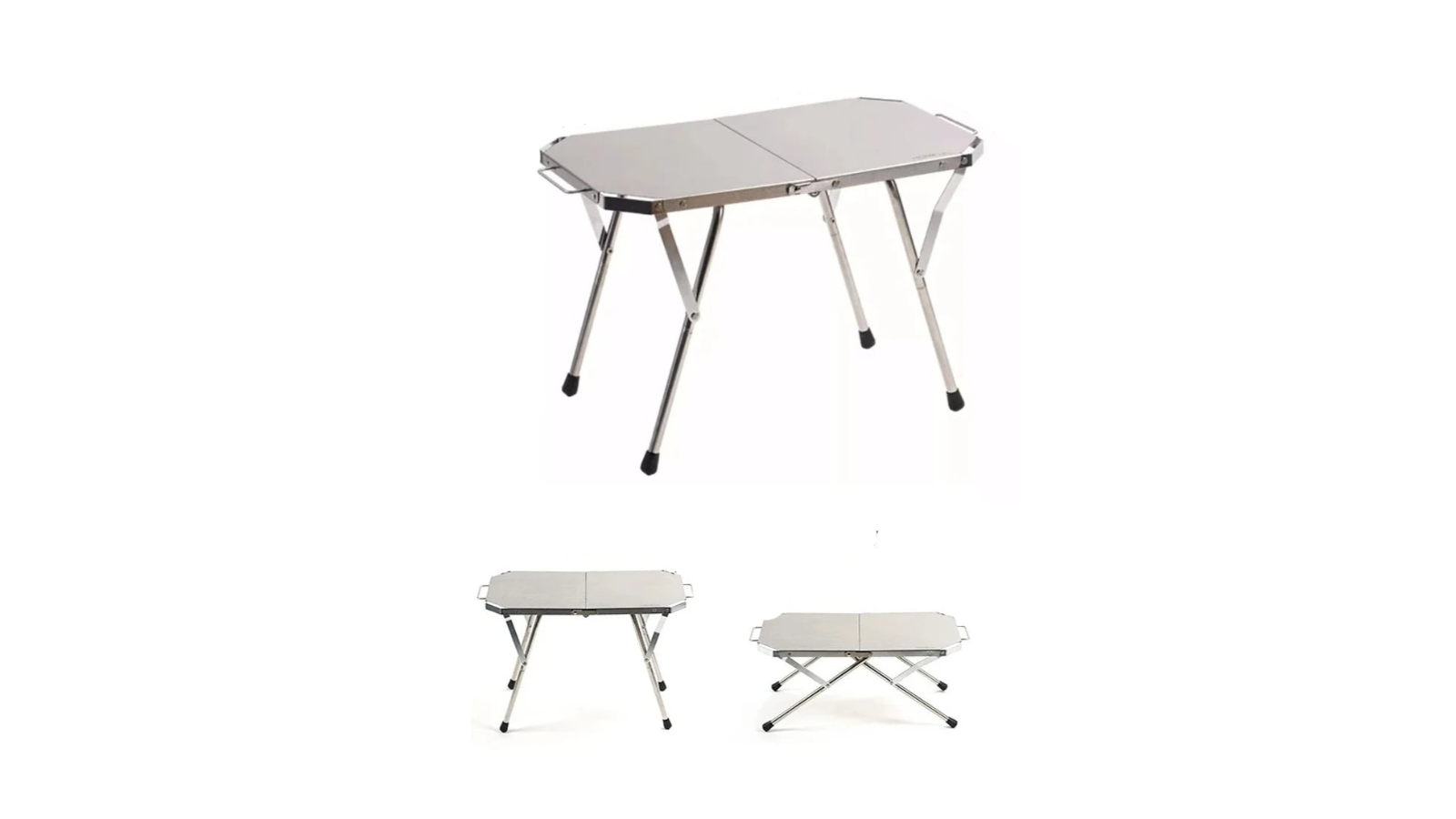 NNEOBA Steel Tactical Use Folding Table - Silver