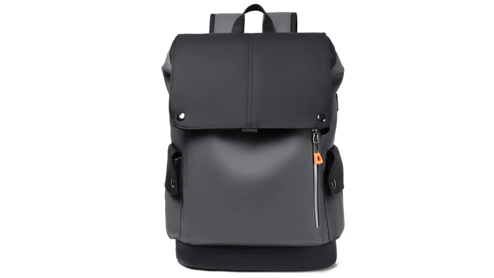 NNEOBA Waterproof PU Leather Laptop Backpack - Grey