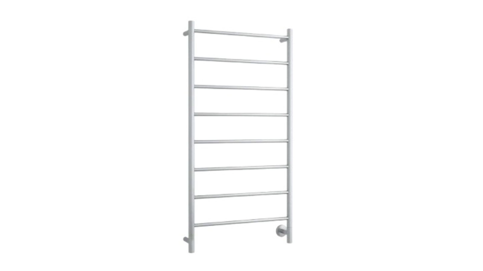 Thermogroup Thermorail Spartan Eight Straight Round Ladder Polished Heated Towel Rail - Stainless Steel