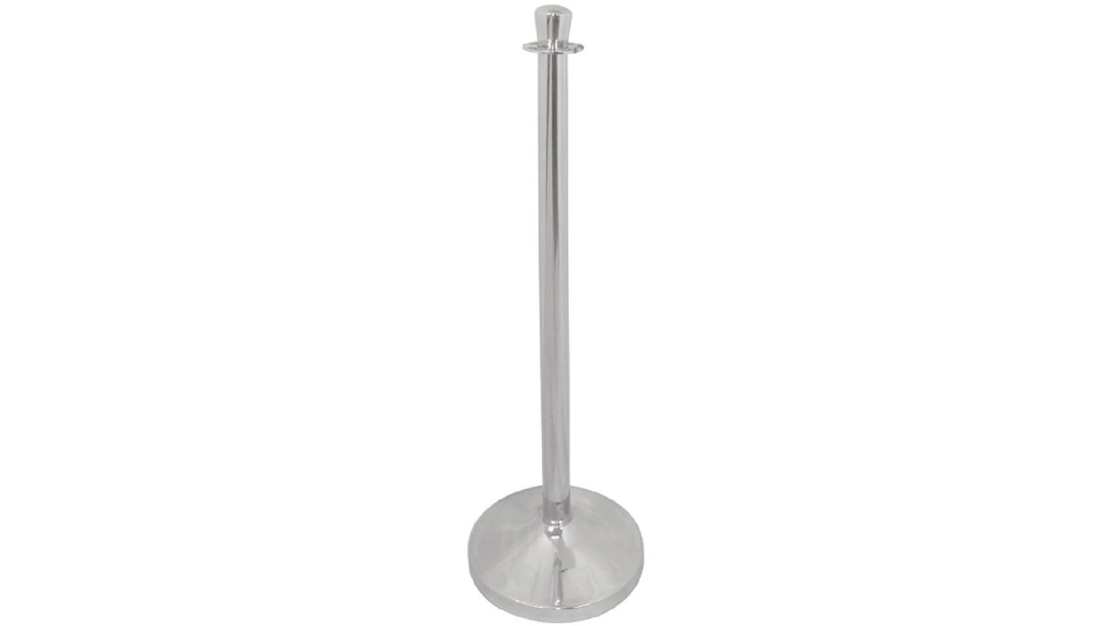 Bolero Stainless-Steel Flat-Top Barrier Post