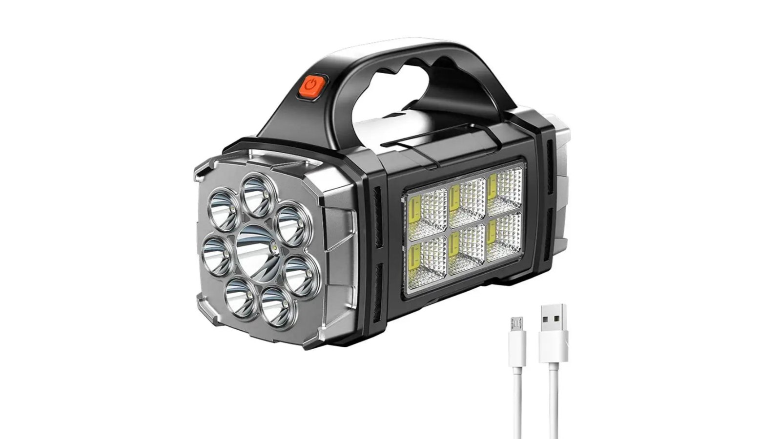NNEOBA Powerful LED Flashlight - Black/Grey