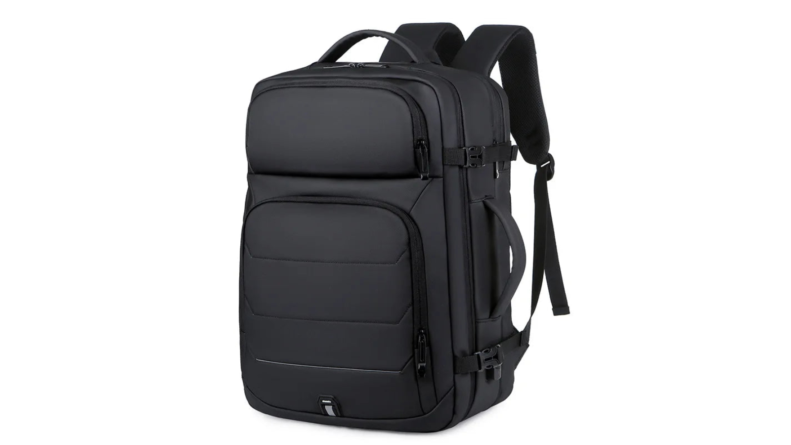 NNEOBA 17inch Expandable Laptop Backpack for Men - Black