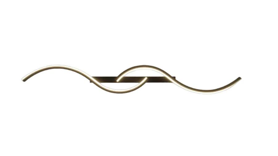 NNEOBA 100cm Minimalist LED Long Strip Sconces Wall Lamp - Black