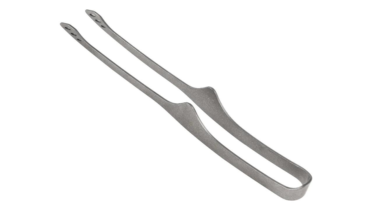NNEOBA 23.4cm Lightweight BBQ Grill Tongs - Titanium