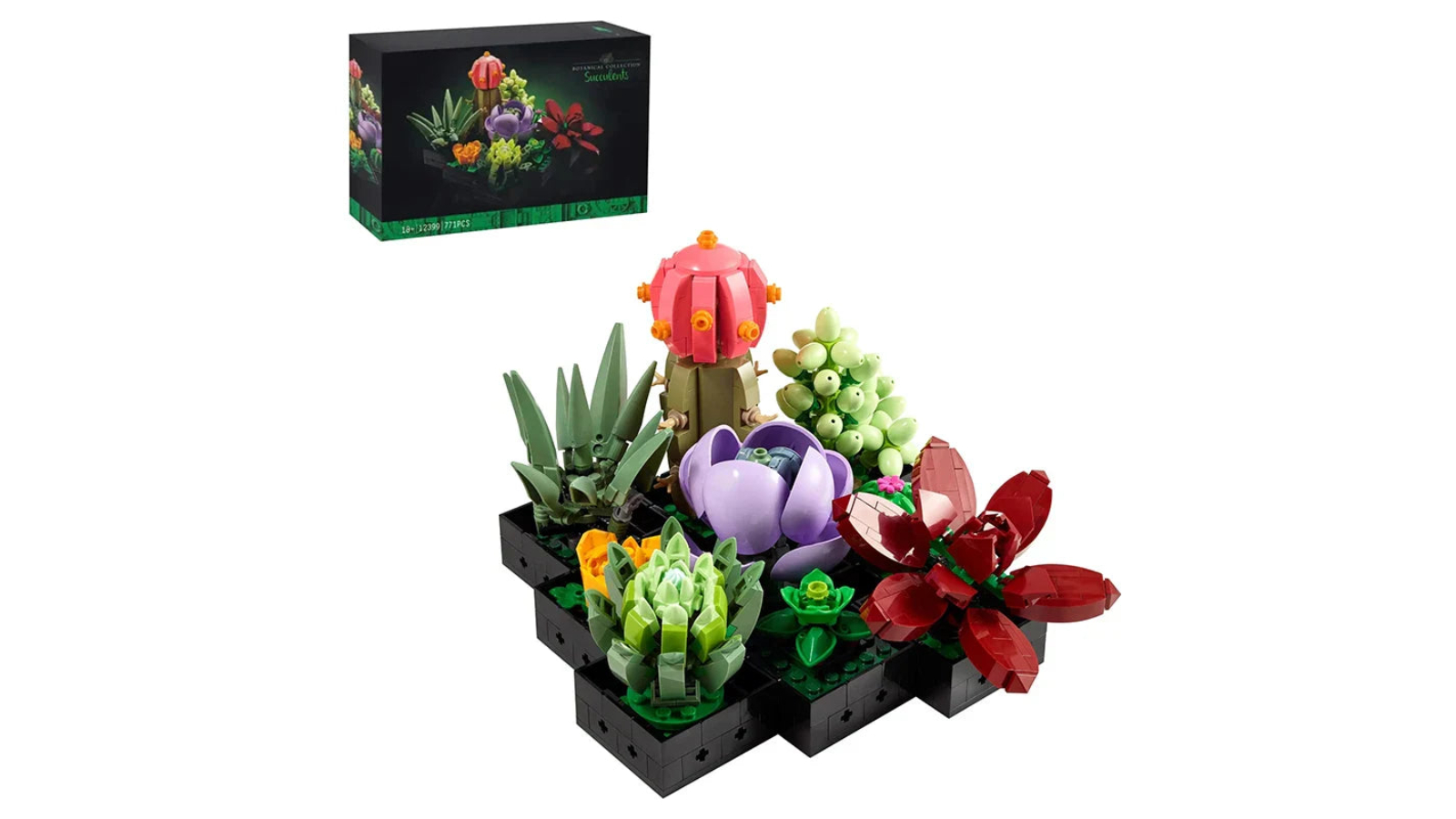 NNEOBA 9-in-1 Succulents Bonsai Building Block Set - 771 Piece