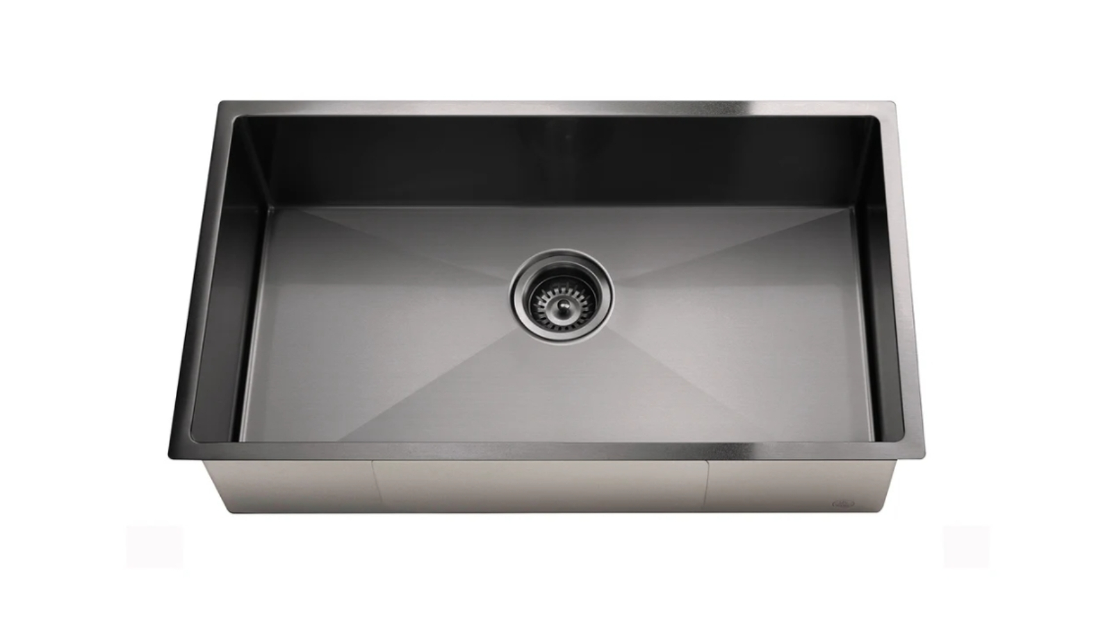 Meir Lavello Single Bowl 760x440 Kitchen Sink - Gunmetal Black