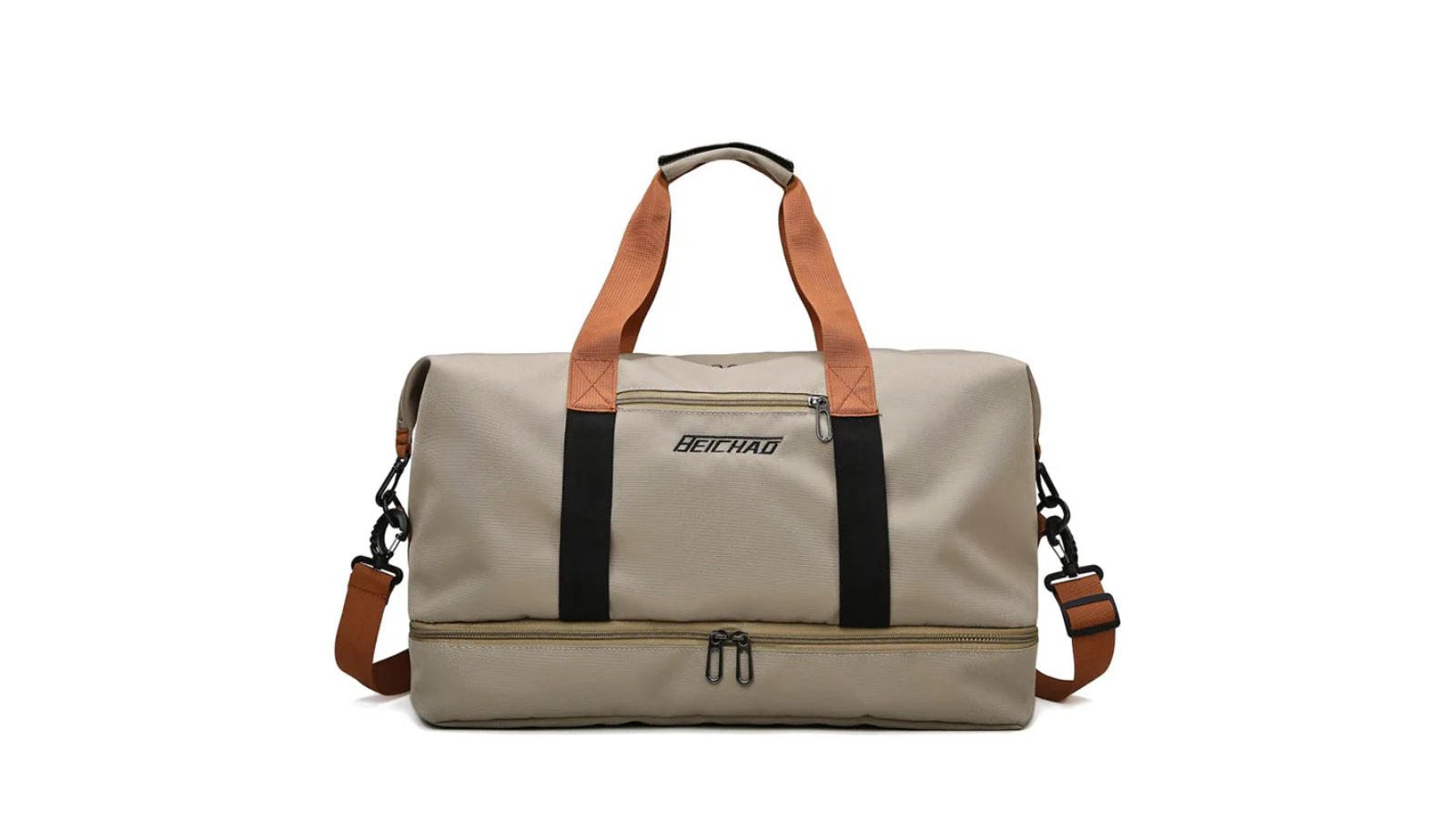 NNEOBA Nylon Travel Gym Duffel Bag - Khaki