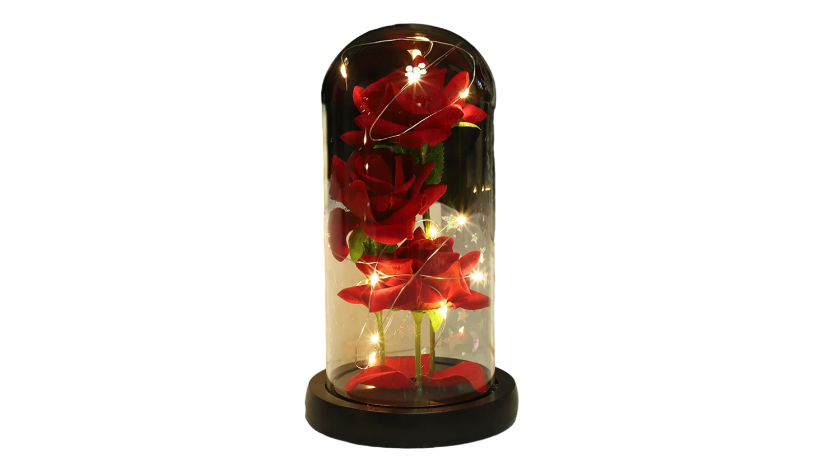 NNEOBA Rose Glass Cover Ornament